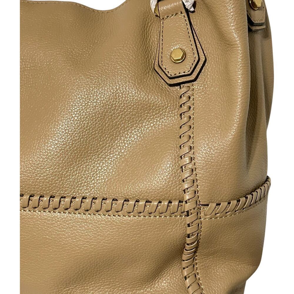NWT OrYany Drew Pebbled Leather Slouchy Satchel in Dune - Picture 7 of 16